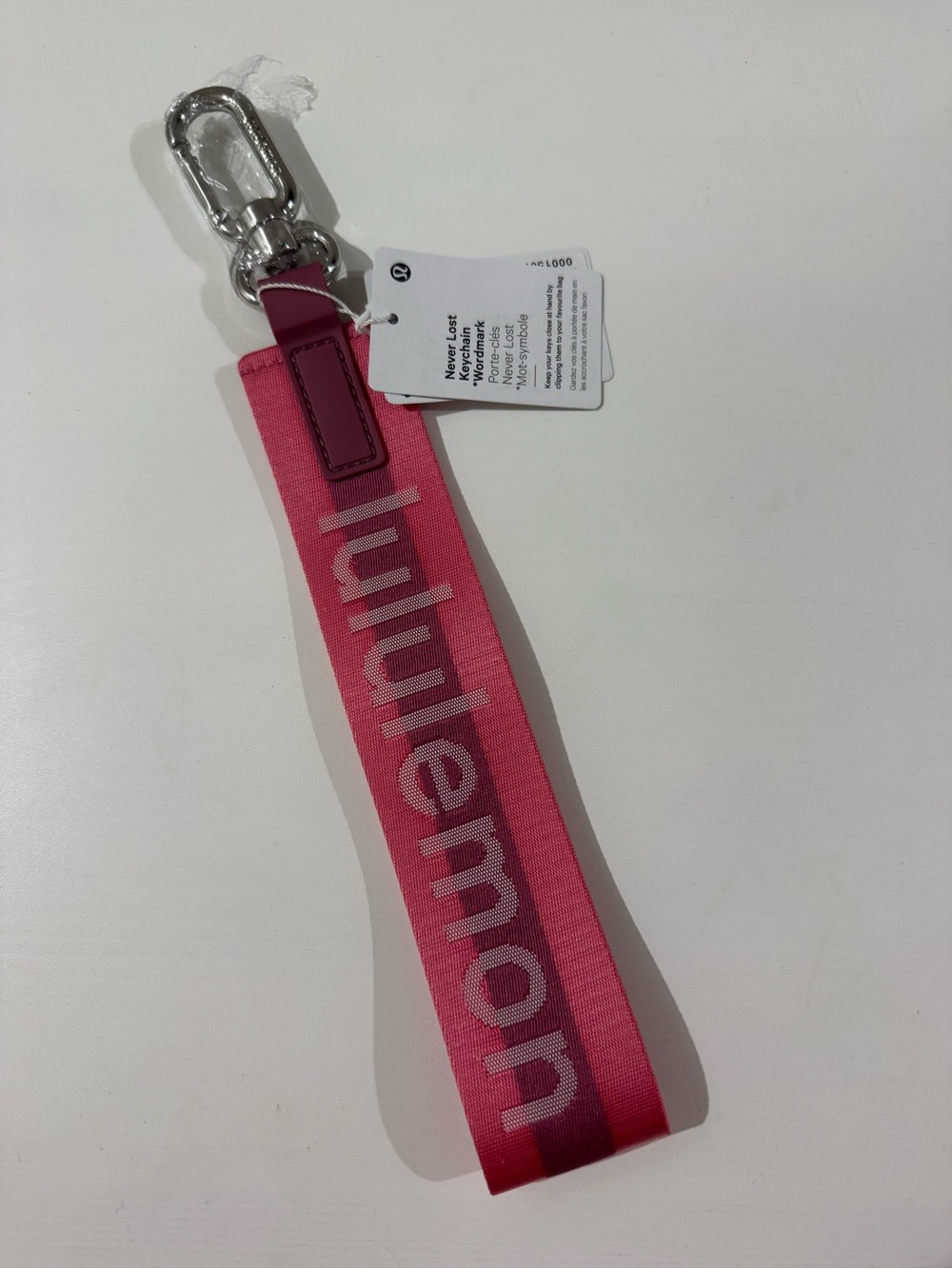 Lululemon Sakura Never Lost Keychain